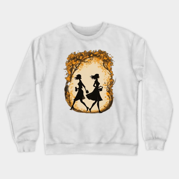 Mysterious Woman Crewneck Sweatshirt by JojoCraft